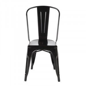Zložljivi Bistro Stoli iz Jekla - Črna - Set 4 - Bolero