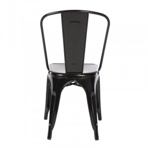 Zložljivi Bistro Stoli iz Jekla - Črna - Set 4 - Bolero