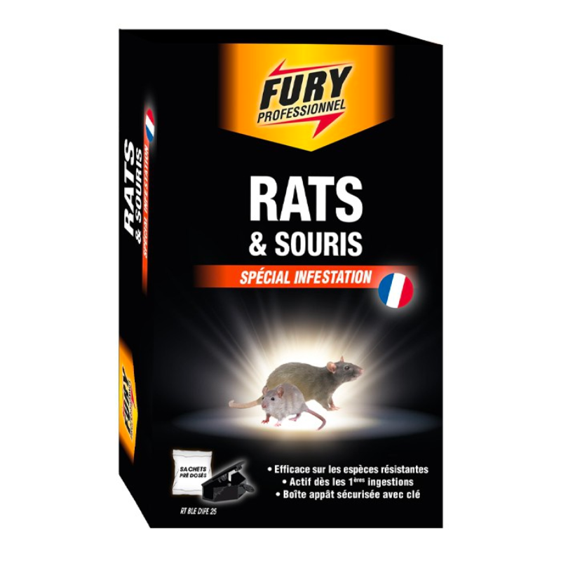 Boîte Appât avec Sachets Unidoses pour Rats et Souris - Lot de 7 Boîte Appât avec Sachets Unidoses pour Rats et Souris - Lot de 7