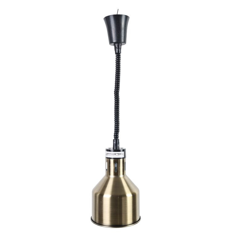 Lampe Chauffante Dorée avec Ampoule - Dynasteel : Maintenez vos aliments chauds de manière efficace Lampe Chauffante Dorée avec Ampoule - Dynasteel : Maintenez vos aliments chauds de manière efficace