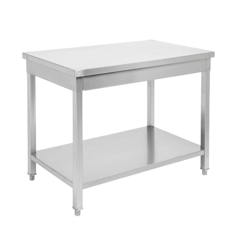 Inox miza s polico - P 600 mm - L 1000 mm - Dynasteel Inox miza s polico - P 600 mm - L 1000 mm - Dynasteel