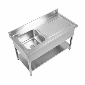 Potopni umivalnik 1 s hrbtnim naslonom in polico - L 1000 x P 700 mm - Dynasteel