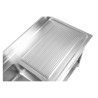Potopna 1 korito z naslonom in spodnjo polico - L 1000 x P 600 mm - Dynasteel