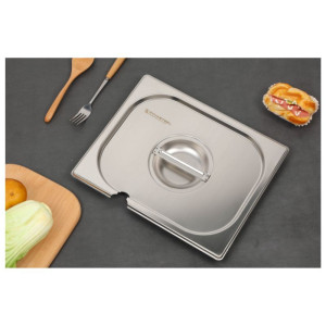 Pokrov GN 1/2 iz nerjavečega jekla za profesionalno gostinstvo - Dynasteel