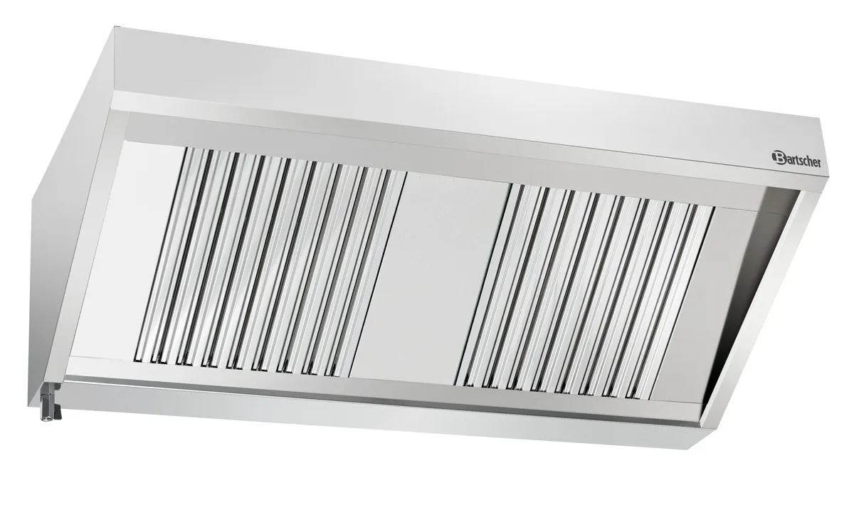 Stenska napa z motorjem in osvetlitvijo - L 1400 x P 700 mm