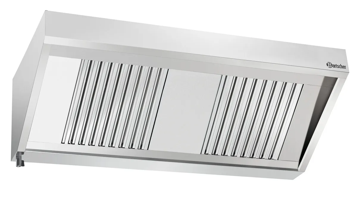 Stenska napa z motorjem in osvetlitvijo - L 1500 x G 700 mm