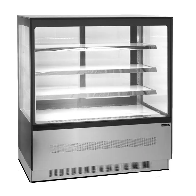 Vitrine Hladilni Pult 2 Steklena Vrata Črna - 210 L