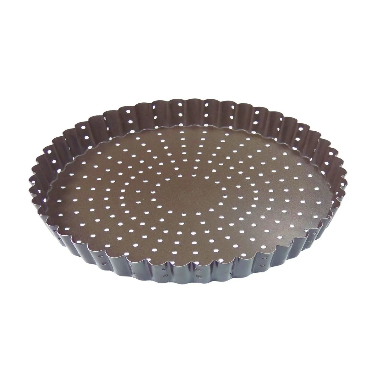 Valovita perforirana nelepljiva tortna posoda - ⌀ 280 mm