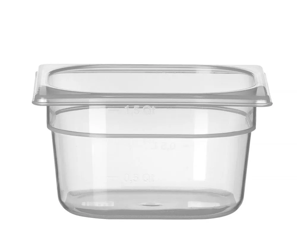 Bak Gastro GN 1/6 z lestvico - Polipropilen - Globina 100 mm - 1 L