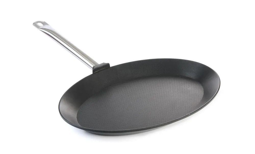 Ribiška ponjava ovalne oblike iz litega aluminija