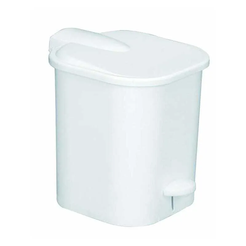Poubelle Carree 4L Gilac Blanc