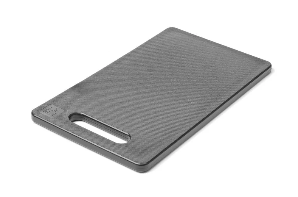 Črna rezalna deska z ročajem - 300 x 200 mm - Debelina 10 mm