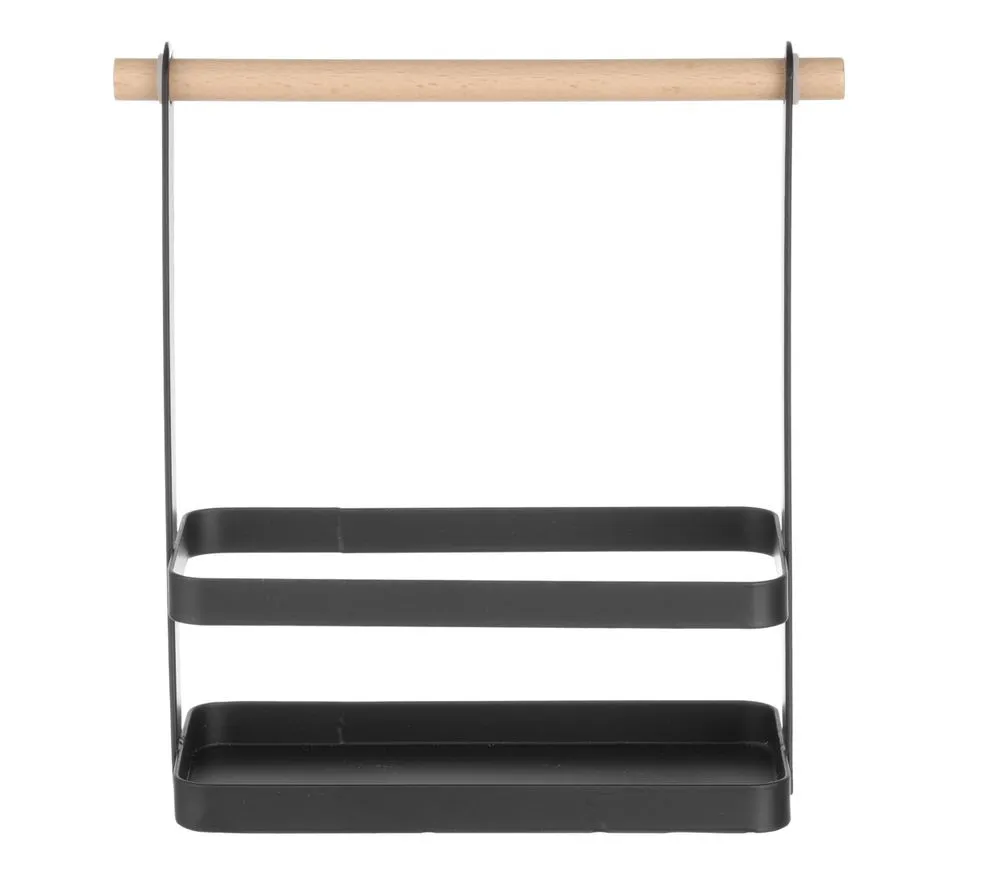 Nosilec za pribor na mizi črne barve - 230 x 100 mm