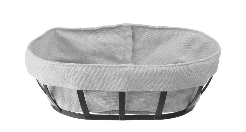 Ovalna košara za kruh s vrečko - 250 x 160 mm