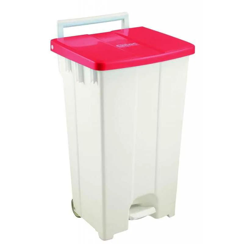 Collecteur à Pédale avec Couvercle Roue - 100 L