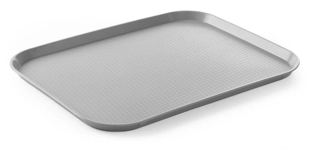 Pravokotni pladenj za hitro prehrano - Velik model 450 x 350 mm - Siv
