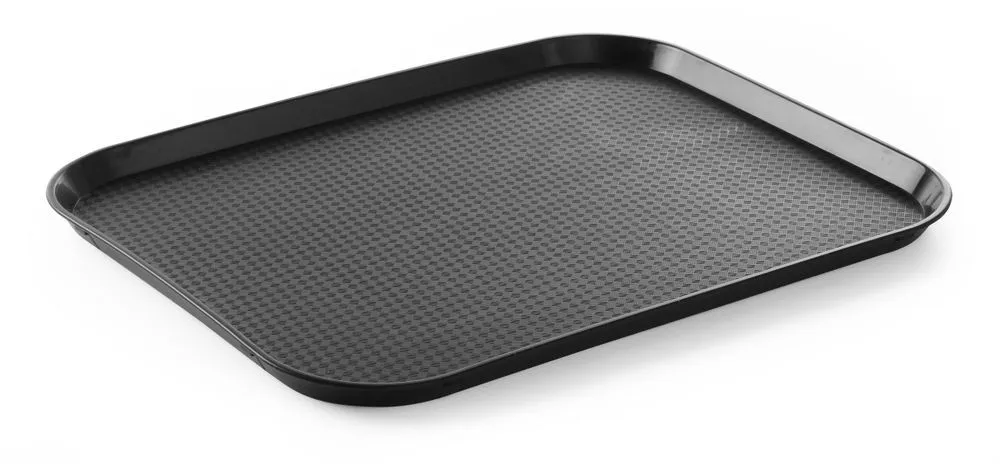 Pravokotni pladenj za hitro prehrano - Velik model 450 x 350 mm - Črna