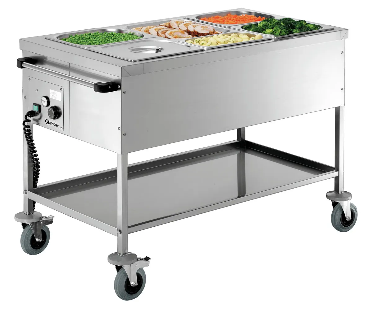 Voziček za Bain-Marie brez vode - 3 GN 1/1