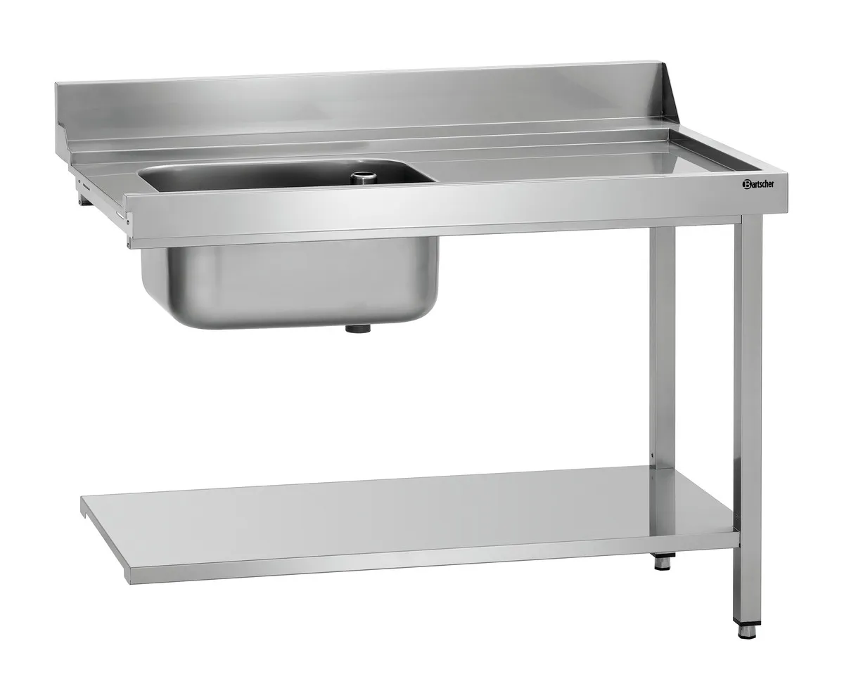 Miza za sortiranje z 1 zabojem - Desna - D 1200 x G 720 mm