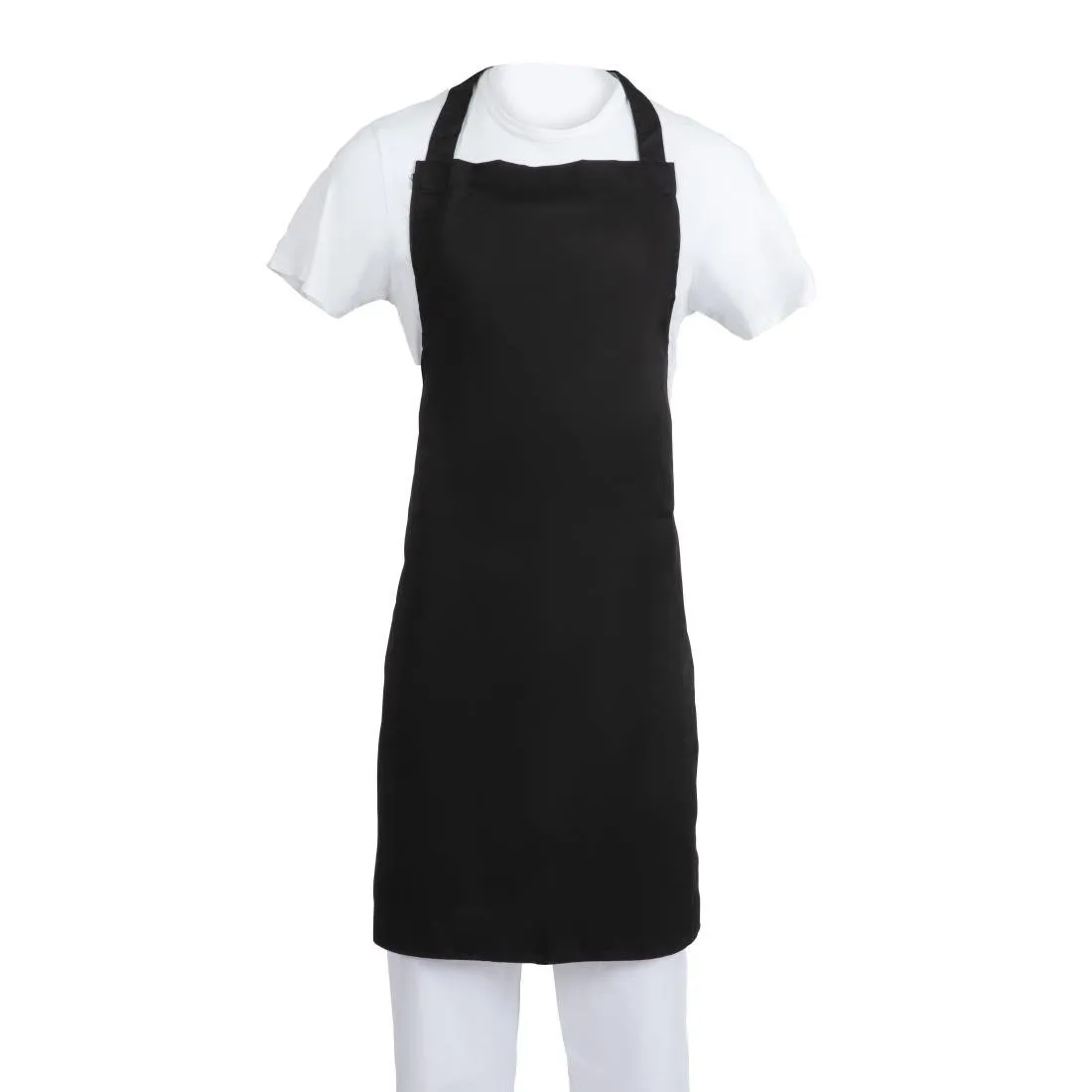 Predpasnik Bavette Črna iz polikotona - 900 x 1040 mm
