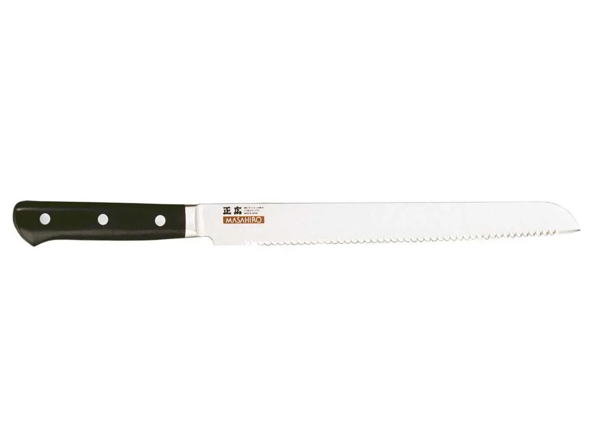 Nož za kruh z nazobčanim mehkim rezilom dolžine 24 cm
