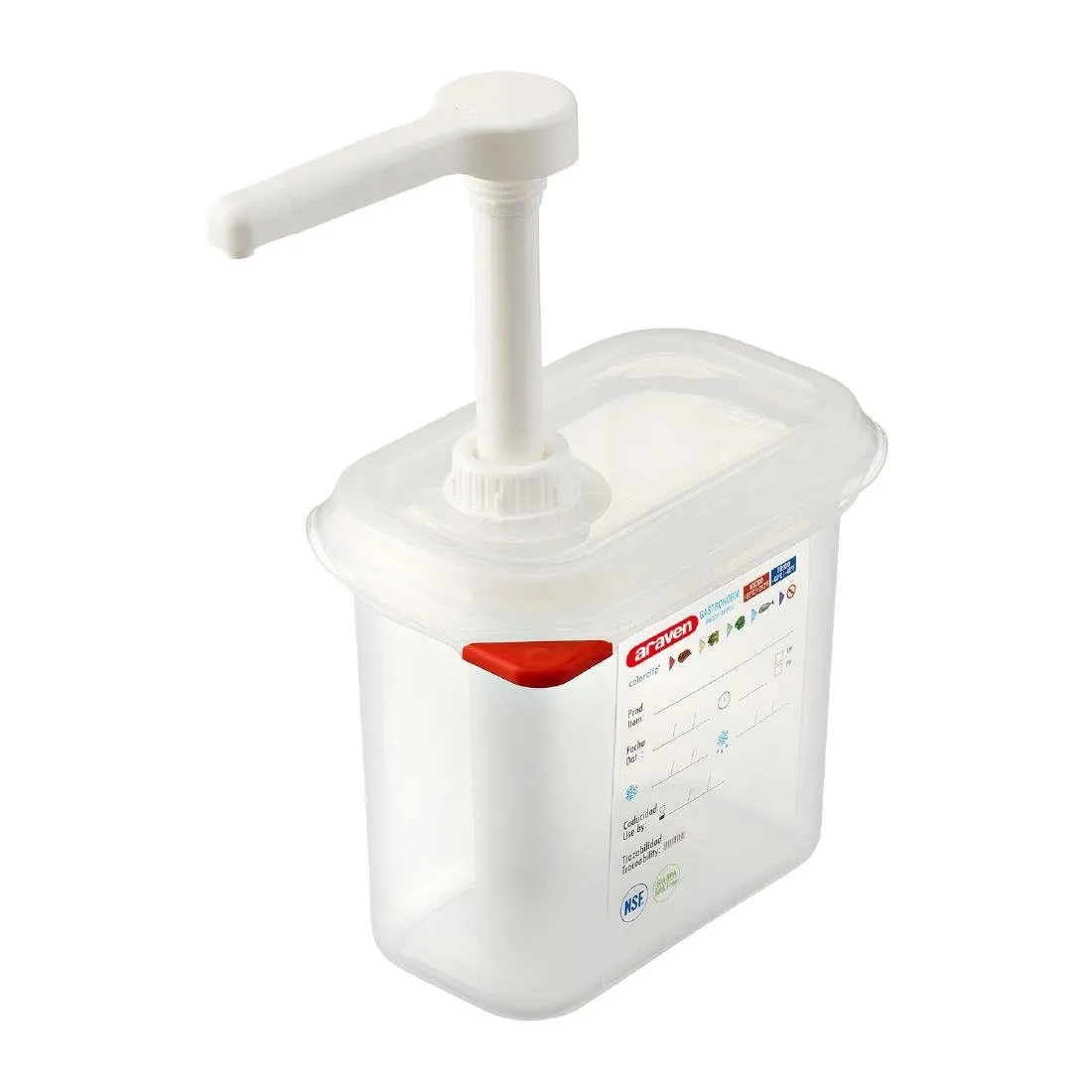 Razdeljevalec omake prozoren GN 1/9 - 1,5 L