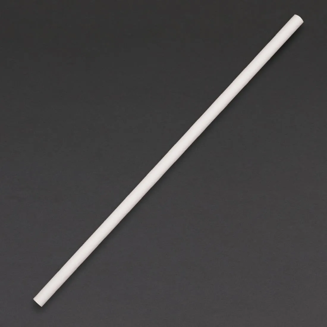 Biorazgradljive bele papirnate slamice - L 210 mm - Paket 250