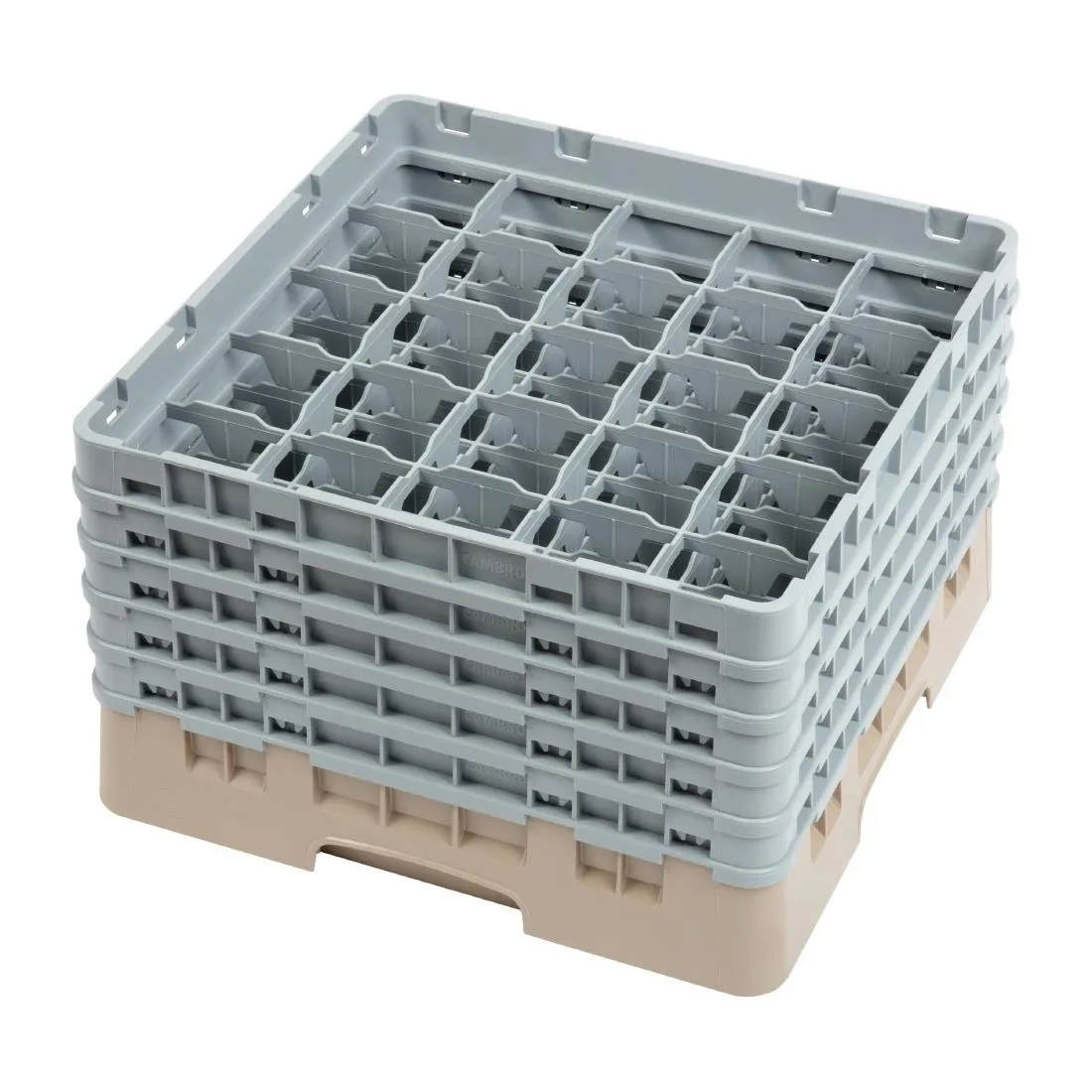 Omarica za kozarce 25 predalov Camrack bež - 500 x 500 mm