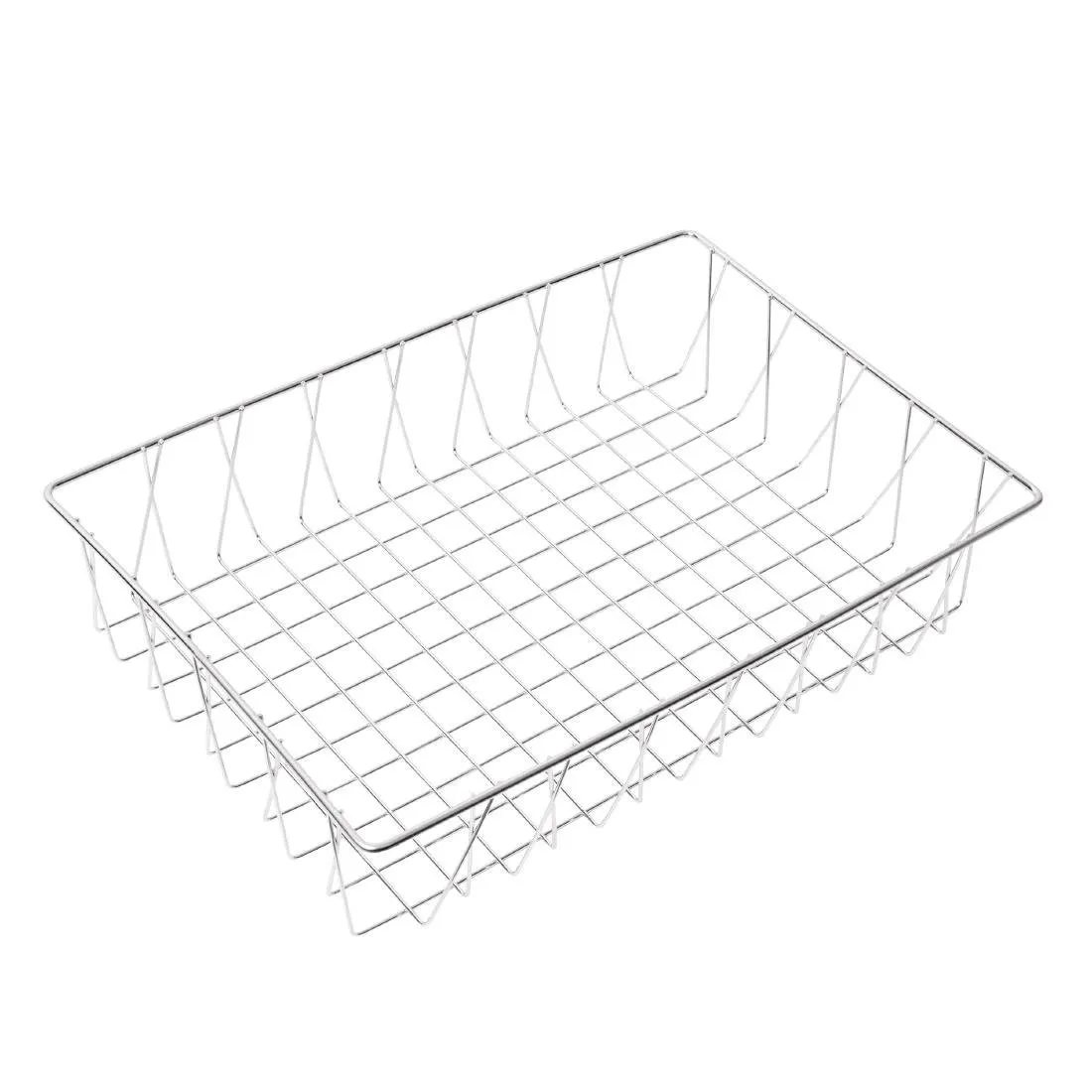 Košara za predstavitev iz nerjavečega jekla 450 x 300 x 100 mm