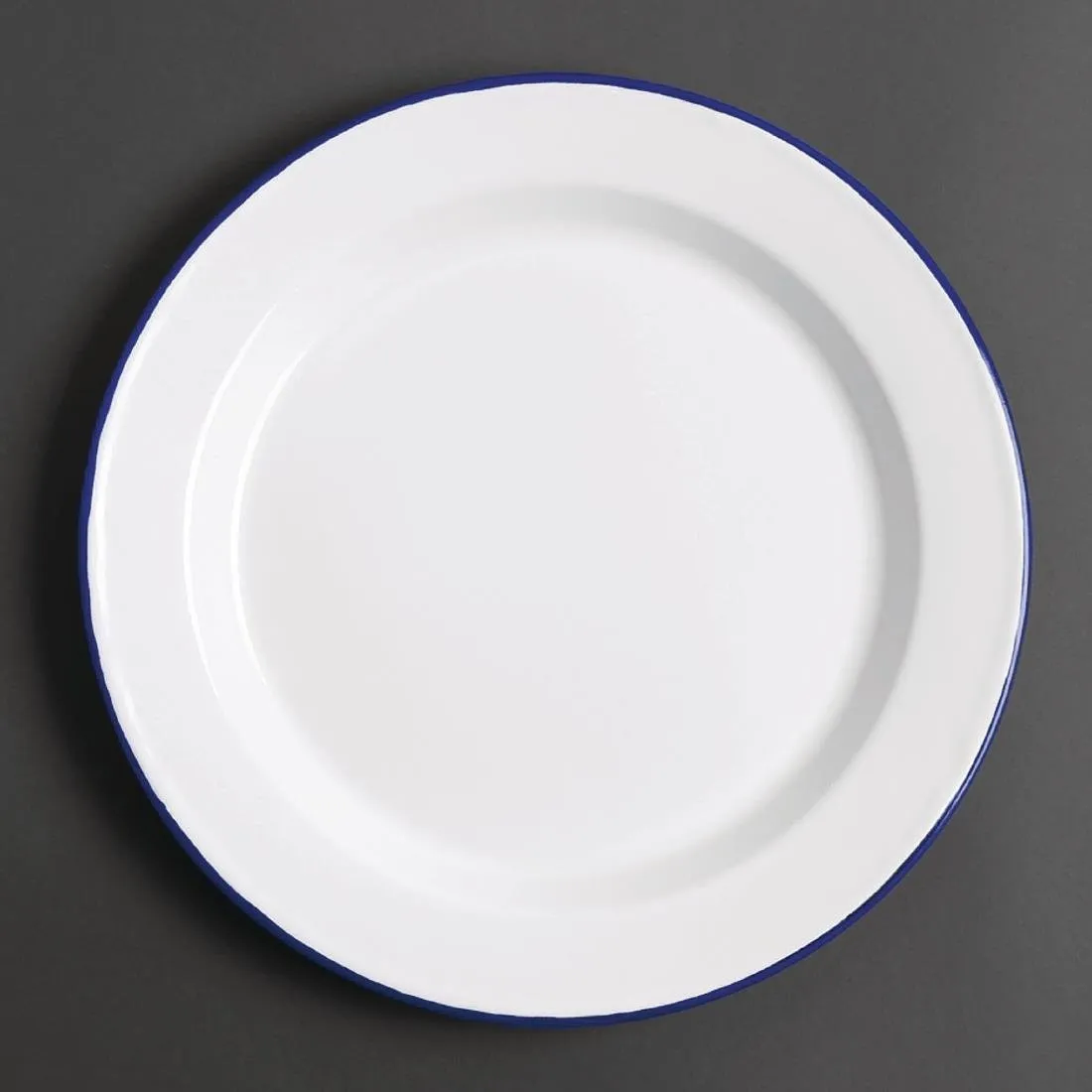 Krožnik iz emajliranega jekla, premer 245 mm - komplet 6
