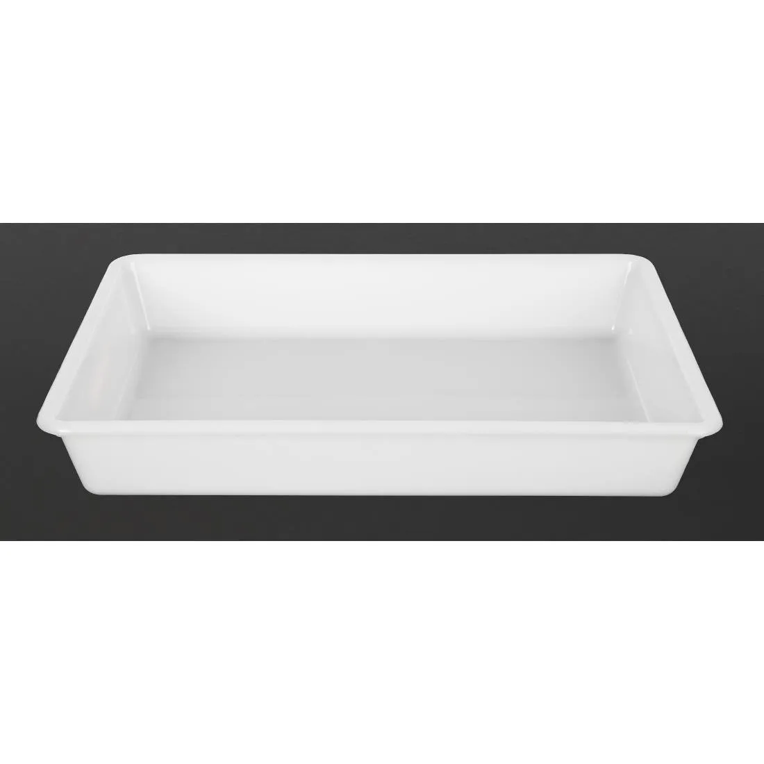 Plitka prozorna plastična posoda za hrano 540 mm