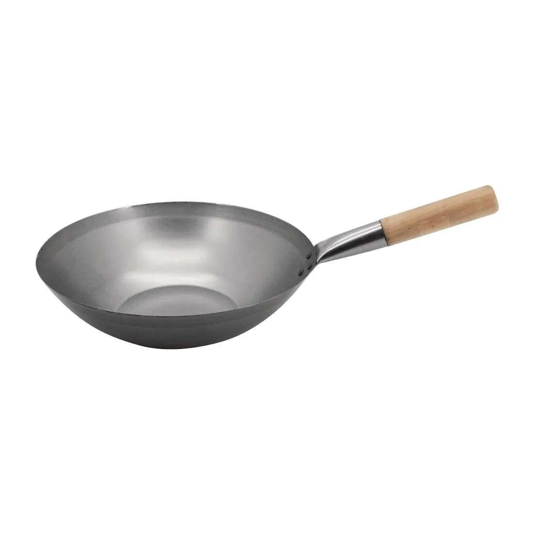 Wok iz nehrđajućeg čelika - 33 cm
