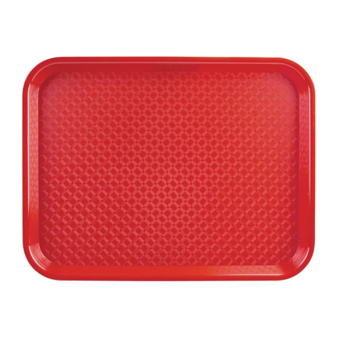 Pladenj za samopostrežbo rdeče barve 450 x 350 mm