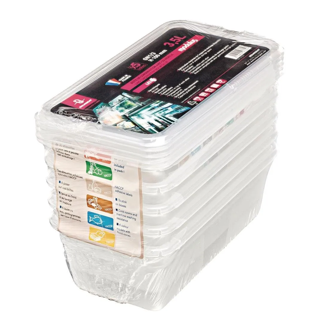 Škatla za shranjevanje GN1/3 Modulus za intenzivno uporabo 3,5L - paket 5
