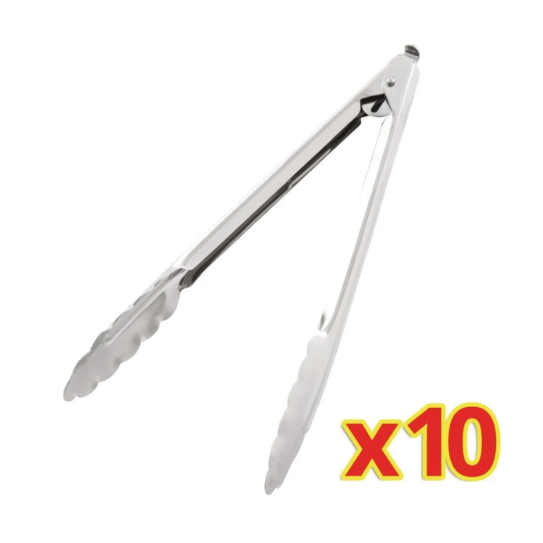 - Komplet 10 servirnih klešč dolžine 25,5 cm