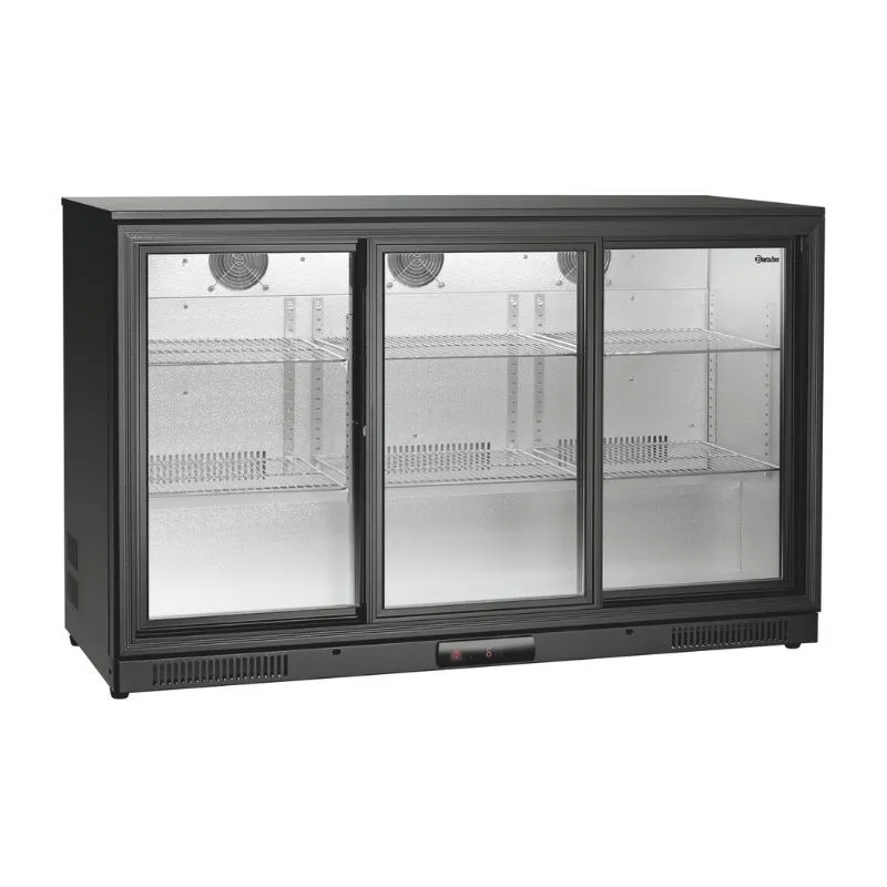 Hladilnik za bar s 3 steklenimi vrati - 270 L