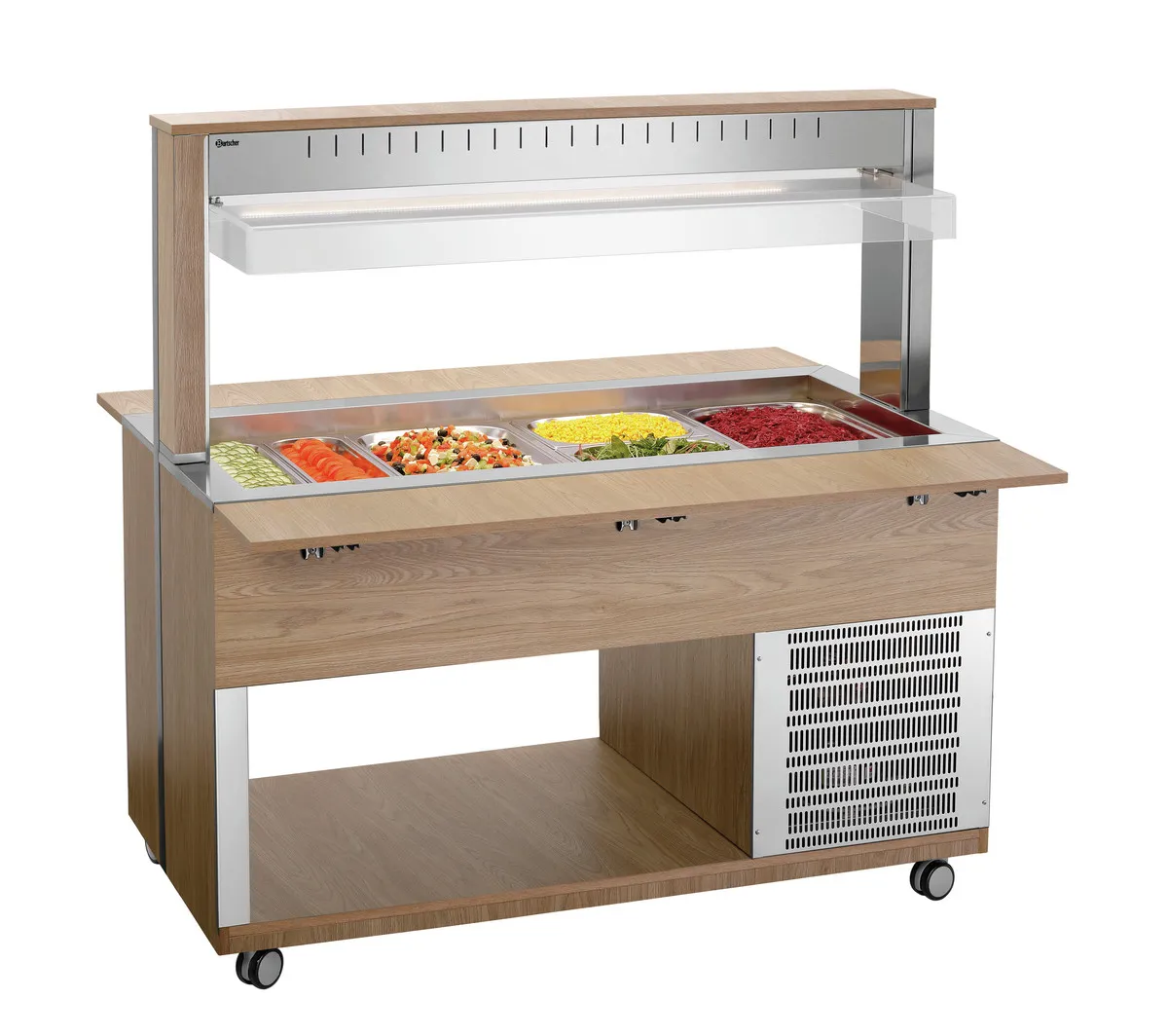 Voziček za Topli Buffet - 4 x GN 1/1