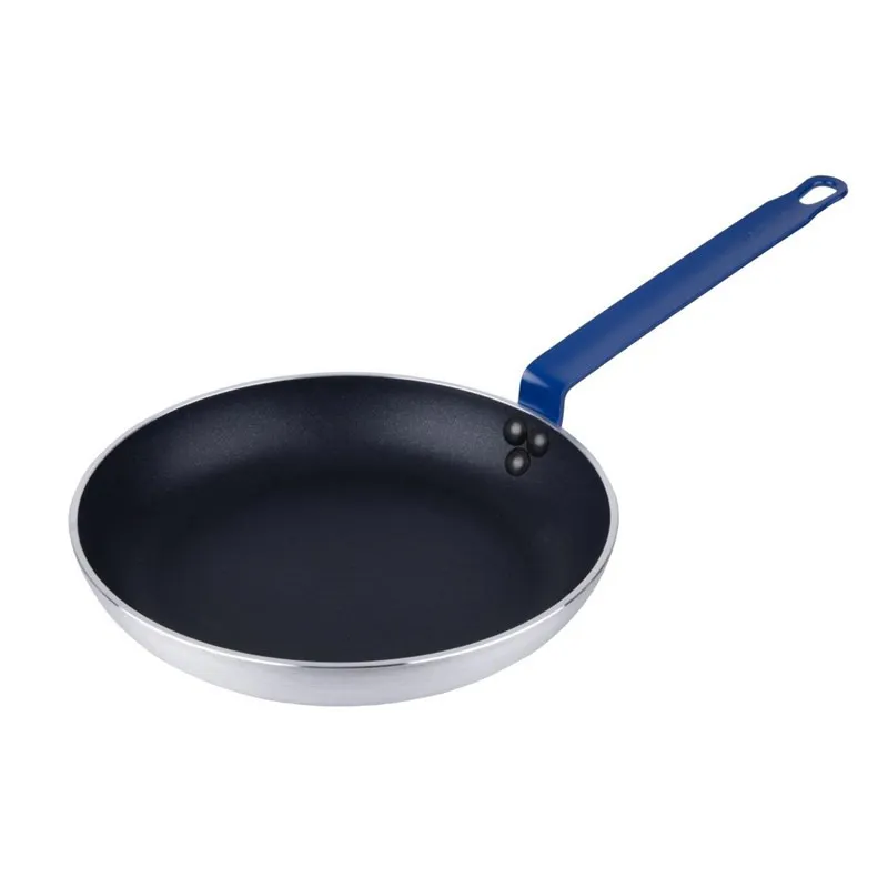 Neprijemljiva aluminijasta ponev Teflon Plus z modrim ročajem 28 cm