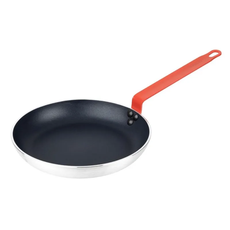 Aluminijasta ponev proti prijemanju Teflon Rdeč ročaj 280mm