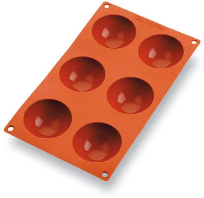 Silikonski kalup za polkrogle - 6 odtisov - ⌀ 70 mm