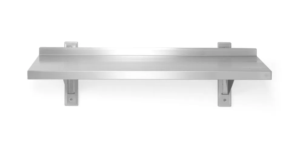 Nastavljiva stenska polica z 2 nosilcema - L 800 x 300 mm