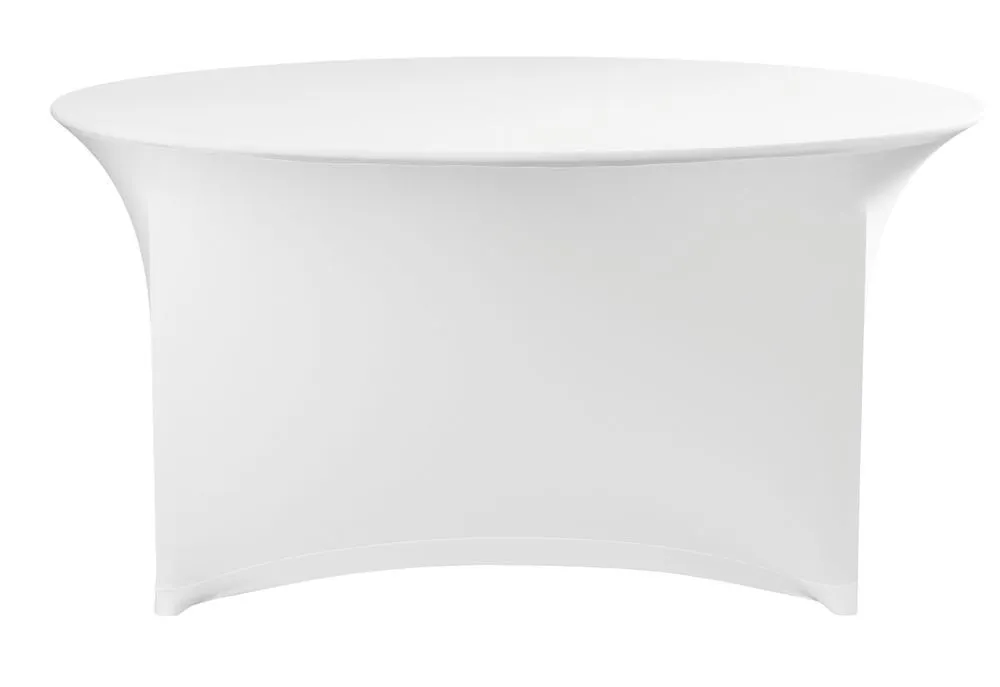 Prevleka za okroglo mizo - Bela - ø 1800 mm