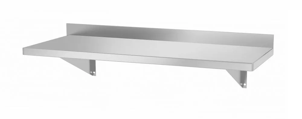Stenska polica z 2 nosilcema - L 800 x 300 mm