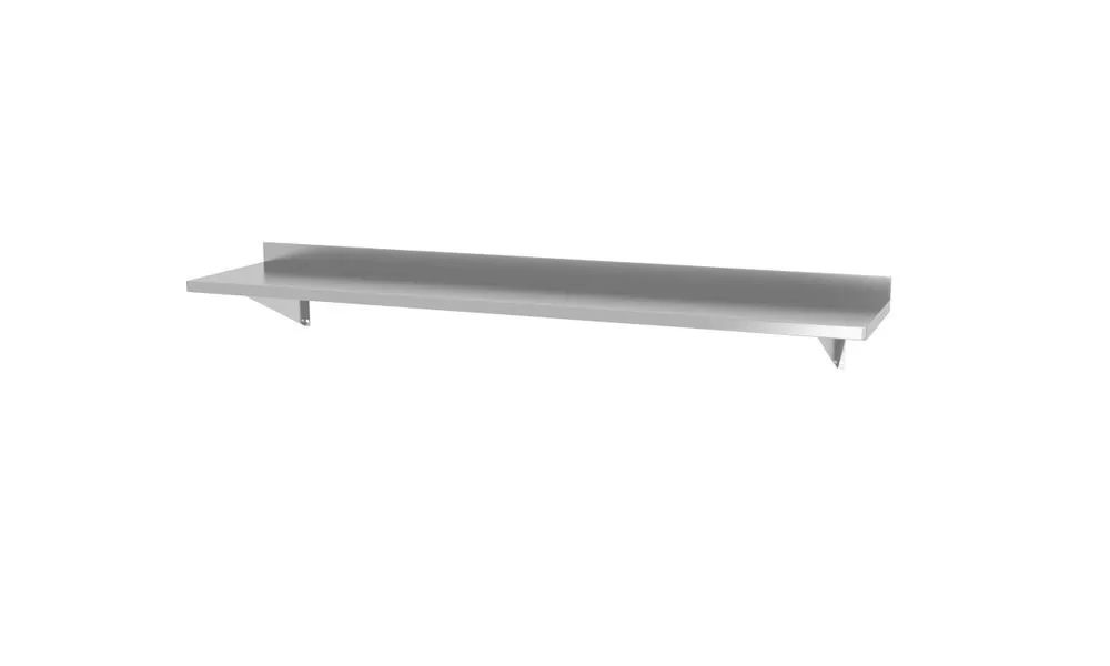 Stenska polica z 2 nosilcema - L 1400 x 300 mm