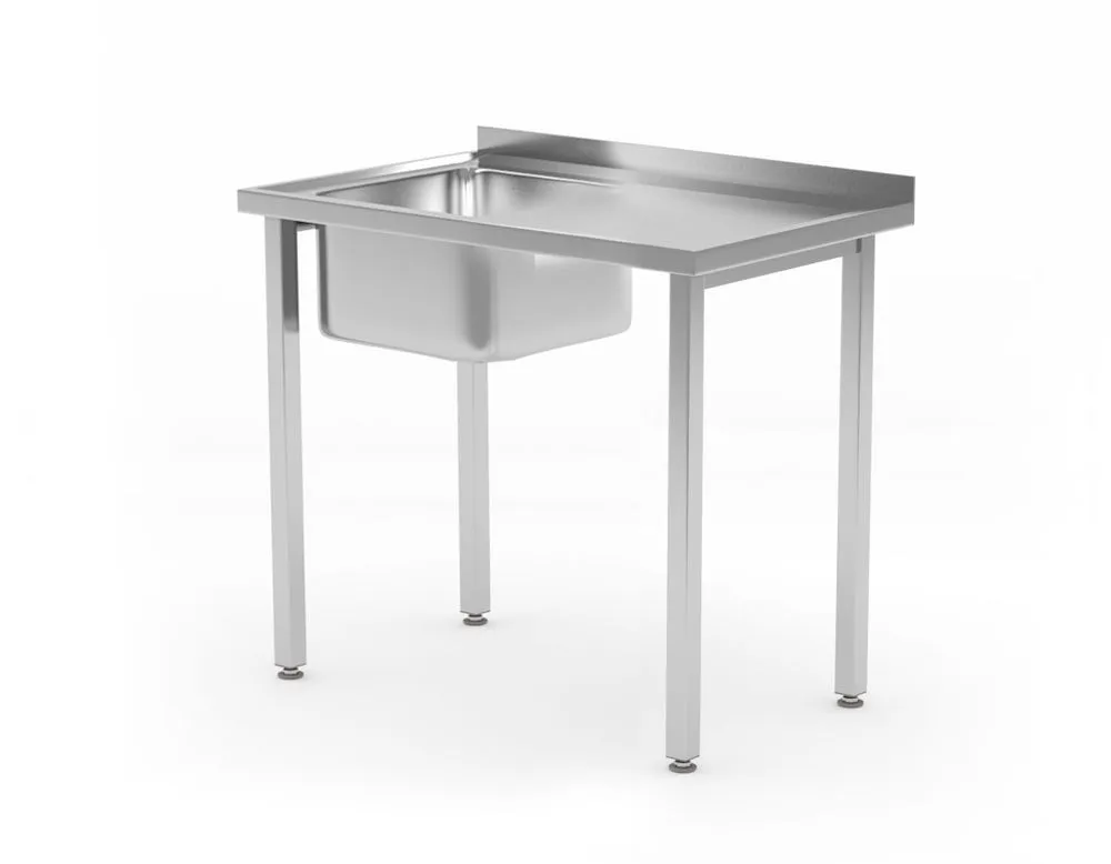 Pomivalna Miza z 1 Koritom na Levi Kitchen Line - P 600 x L 800 mm