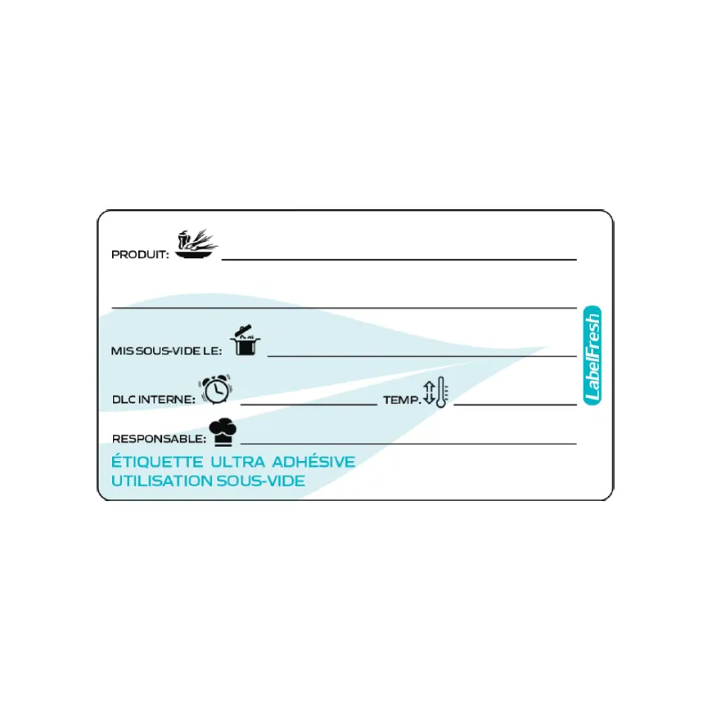 Ultra nalepke za vakuumsko pakiranje - 45 x 80 mm - Paket 300