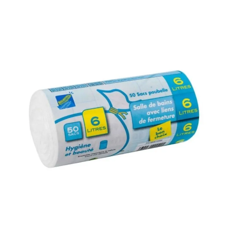 Vrečka za smeti Higiena in Lepota - 6 L - Paket 50