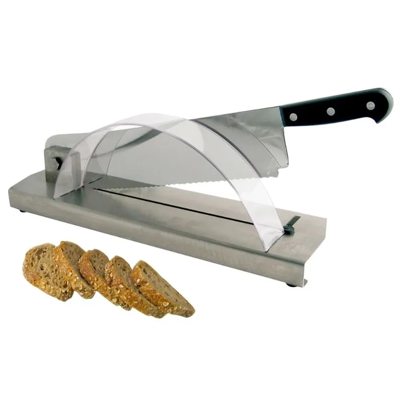 Rezalnik kruha z inox podstavkom - ravno rezilo 35 cm