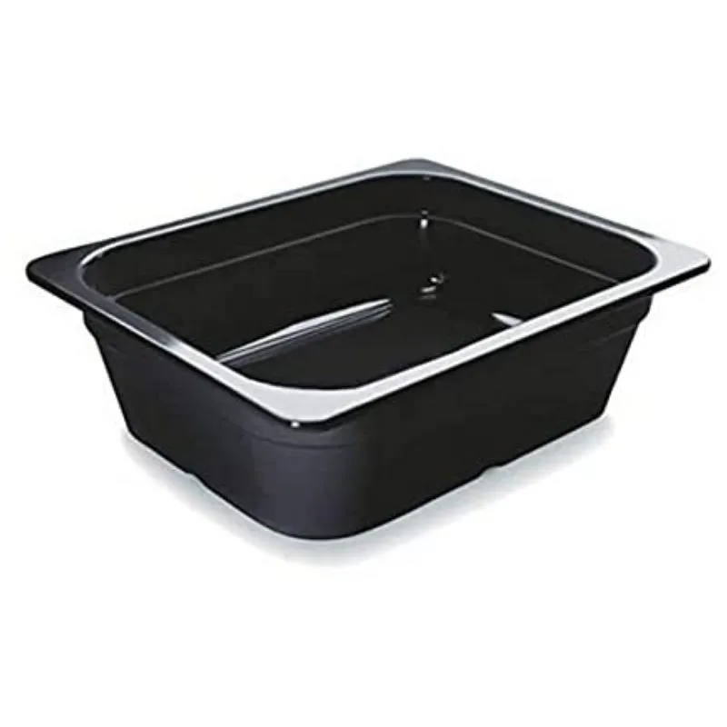 Bac Gastro GN 1/2 Noir Mélamine - Globina 100 mm - 8 L