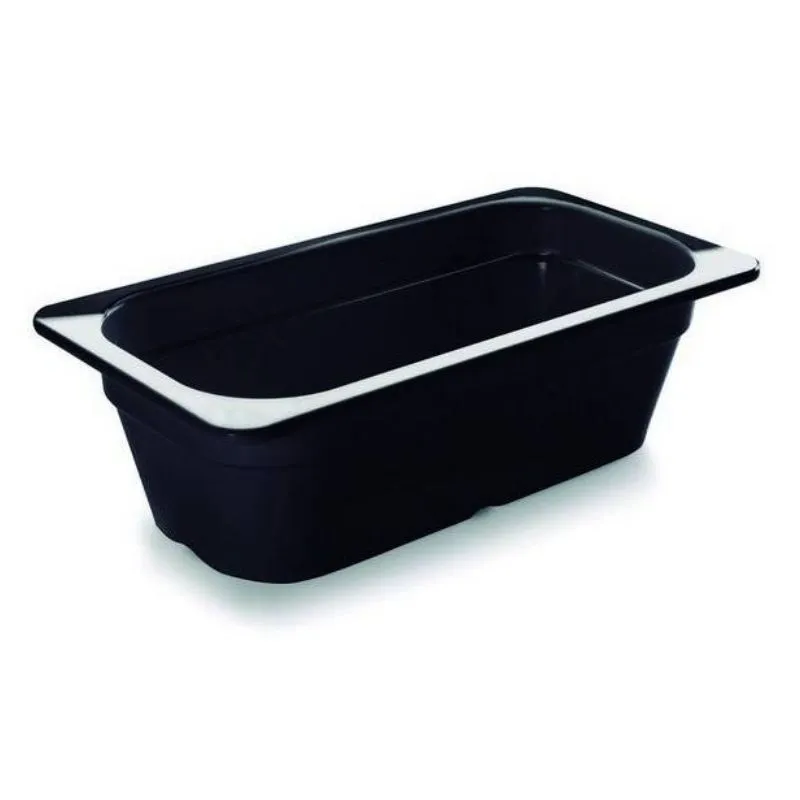 Bak Gastro GN 1/3 Črna Melamin - Globina 65 mm - 2,5 L